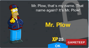 The Simpsons Tapped Out - Mr. Plow Costume