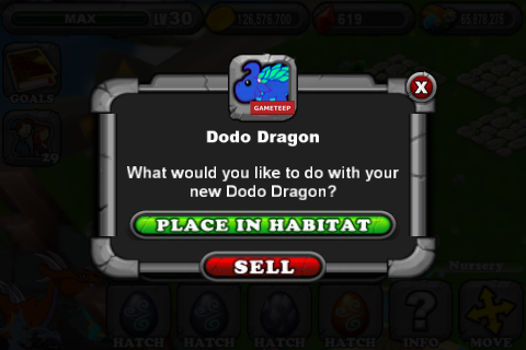 DragonVale Dodo Dragon