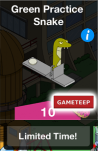 The Simpsons Tapped Out - Green Practice Snake