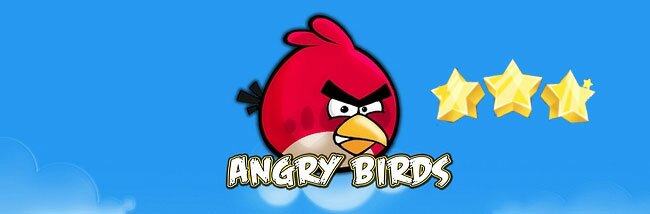 Angry birds Three stars banner