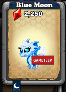 DragonVale Blue Moon Dragon