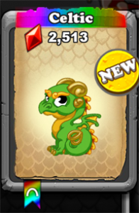 DragonVale Celtic Dragon