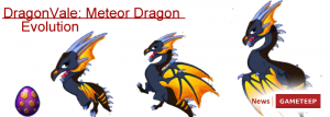 DragonVale Meteor Dragon Evolution