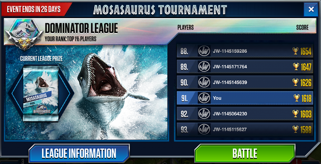 Jurassic World Game - Sea Mosasaurus PACK